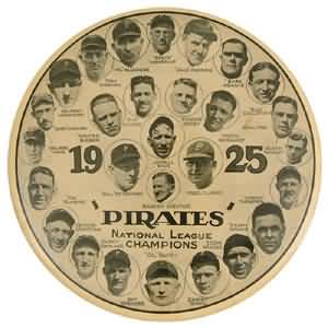 1925 Pittsburgh Pirates Celluloid Button